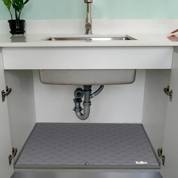 RESILION Flexible Waterproof Grey Silicone Under Sink Mat - BRAND NEW - Picture 2 of 2